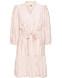 Ichi - Kleedjes ,Roze ,Rose Dust Stijlvolle Jurk - Lyst