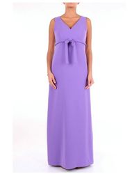 P.A.R.O.S.H. Poloxyd722429 Long Dress - Paars