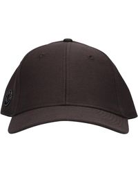 Profuomo - Accessoires ,Bruin ,Katoen Linnen Katoenen Baseball Cap - Lyst