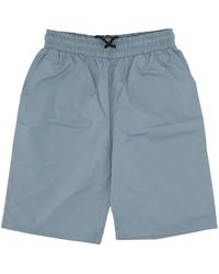 Caterpillar - Korte Broeken ,Blauw ,Katoen Trekkoord Shorts Donker Leisteen - Lyst