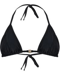 By Malene Birger - Badmode ,Zwart ,Satijn Astrida Bikini Top - Lyst