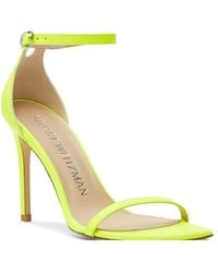 Stuart Weitzman - Schoenen ,Geel ,Leer Nudistcurve 100 Sandal - Lyst