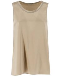 Panicale - Sleeveless Tops - Lyst