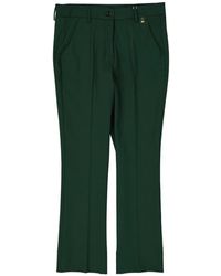 Herno - Broeken ,Groen ,Wol Cropped Broek - Lyst