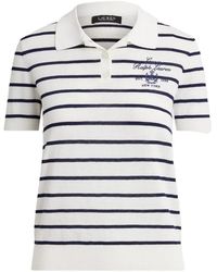 Ralph Lauren - Tops ,Wit ,Katoen Natrissa Short Sleeve Pullover - Lyst