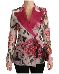 Dolce & Gabbana Silk Jacket - Roze
