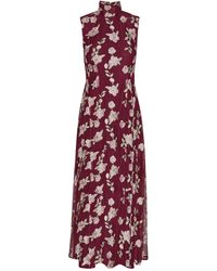 ROTATE BIRGER CHRISTENSEN - Robe Longue A Fleurs - Lyst
