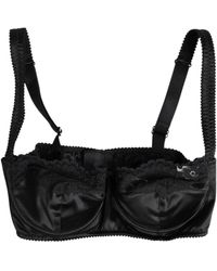 Dolce & Gabbana - Seiden Balconette-Bh Mit Halbschale - Lyst