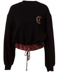 Just Cavalli - Hoodies & Sweatvesten ,Zwart ,Truien Zwart - Lyst