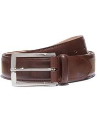 SCAROSSO - Accessoires ,Bruin ,Leer Klassieke Leren Riem - Lyst