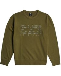 G-Star - Hoodies & Sweatvesten ,Groen ,Grafische Sweatshirts En Hoodies - Lyst