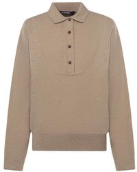 Jacquemus - Truien & Vesten ,Wol Cashmere Sweater Ribbed Collar - Lyst