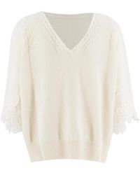Ermanno Scervino - V-Neck Knitwear - Lyst