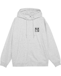 Obey - Hoodies & Sweatvesten ,Grijs ,Katoen Eyes Icon Hoodie - Lyst
