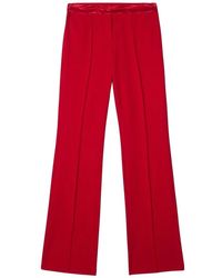 Oltre - Flared Broek Van Crêpe - Lyst