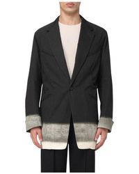 Maison Margiela - Bruine Dip Dye Blazer Met Revers - Lyst