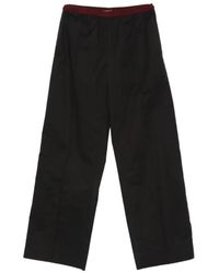 Plan C - Straight Trousers - Lyst