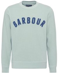 Barbour - Hoodies & Sweatvesten ,Blauw ,Katoen Vintage Logo Crew Sweatshirt - Lyst