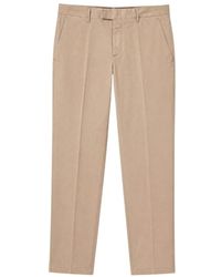 PT Torino - Broeken ,Bruin ,Leer Slim-Fit Broek - Lyst