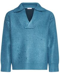 Valentino - V-Neck Knitwear - Lyst