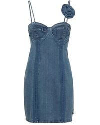 ROTATE BIRGER CHRISTENSEN - Vestito blu con spalline sottili - Lyst