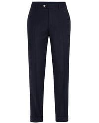 Oscar Jacobson - Denz Slim Fit Gestreifte Flanellhose - Lyst