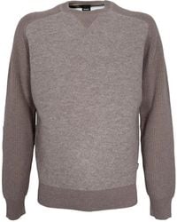 BOSS - Round-Neck Knitwear - Lyst