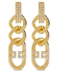 Elisabetta Franchi - Orecchini Metallo-Donna - Lyst