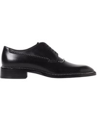 Christian Louboutin - Schwarze Leder Brogue Schuhe - Lyst