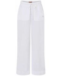 GUSTAV - Pantalones anchos de lino con cintura elástica - Lyst