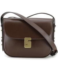 Soeur - Braune schultertasche mit frontlogo - Lyst