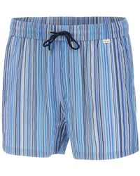 Paul Smith - Badmode ,Blauw ,Polyester Jacquard Signature Zwemshorts - Lyst