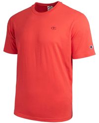 Champion - Tops ,Rood T-Shirts Met Korte Mouwen - Lyst
