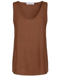 SIMONA CORSELLINI - Tops ,Bruin ,Top Basic - Lyst