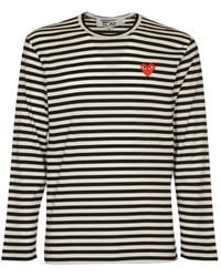 COMME DES GARÇONS PLAY - Long Sleeve T-Shirts - Lyst