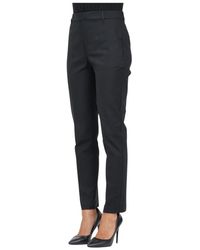 Ralph Lauren - Pantalones Slim-Fit Negros, Mujer, Talla - Lyst