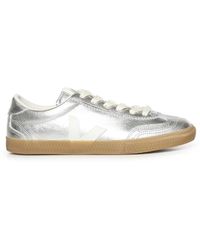 Veja - Schoenen ,Grijs ,Katoen Volley Leather - Lyst
