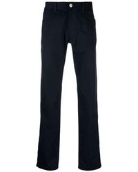 Giorgio Armani - Elegante blaue straight jeans - Lyst