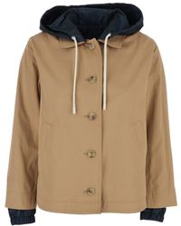 Herno - Jassen ,Bruin ,Katoen Reversible Jas - Lyst