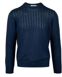 Gran Sasso - Leinen- und baumwollpullover mit zöpfen - Lyst
