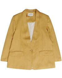 Munthe - Elegante blazer amarillo con escote en v - Lyst