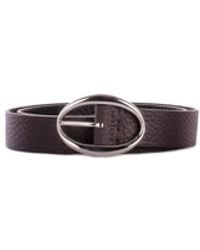 Orciani - Accessoires ,Bruin ,Leer Logo Voor Gesp Leren Riem - Lyst