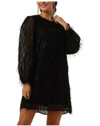 Ydence - Elise Schwarzes Mini Kleid Damen - Lyst