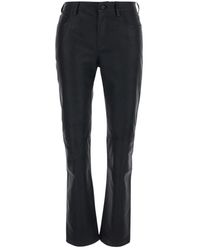 AG Jeans - Leather Trousers - Lyst