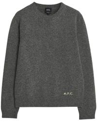 A.P.C. - Round-Neck Knitwear - Lyst