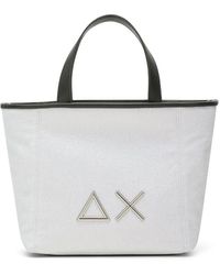 Sun 68 - Weiße Tote Tasche Mit Reißverschluss - Lyst