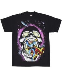 Huf - Tops ,Zwart ,Katoen Avengers Skull Tee Zwart T-Shirt - Lyst