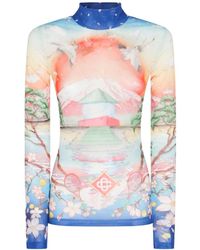 CASABLANCA - Long Sleeve T-Shirts - Lyst