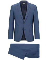 HUGO - Kostuums ,Blauw ,2-Delig Pak - Lyst