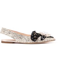 PROSPERINE® - Glitter Slingback Ballerina Schuhe - Lyst